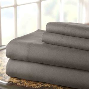 Set de Sabanas Microfibra Individual Gris Kyuden Home