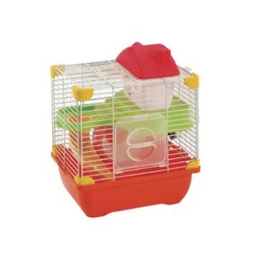 Jaula Plastica Hamster Land Naranja Plataforma Casa Sunny