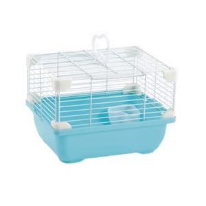 Jaula Plástica Hamster Land Azul Tazon Comida Mascota Sunny