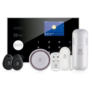 Kit de Alarma Integral 4G, Mirati Home MA-05, Wi-Fi, Panel Táctil, compatible con Alexa y Google Assitant