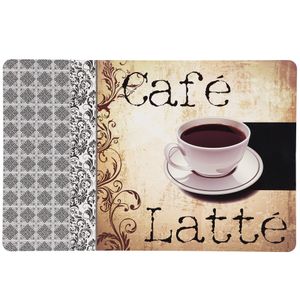 Set de 12 Manteles Ind. Printed Café Latte Café 30x45 cms CasaMia