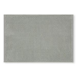 Tapete de Baño Microfibra Light Grey Suave Antideslizante 40x60