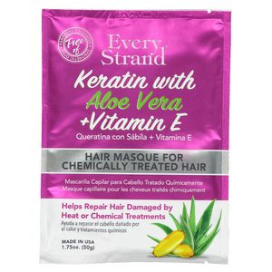 Every Strand - Mascarilla en sobre con keratina y  aloe vera + vitamina E 50g