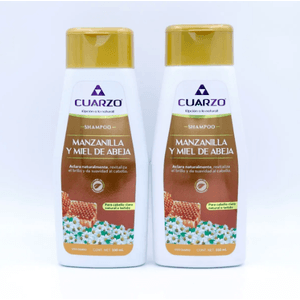 2 Pack Shampoo Cuarzo Manzanilla y Miel de Abeja