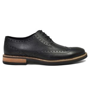 Bostoniano Warlock de Piel grabada en color Negro para Caballero