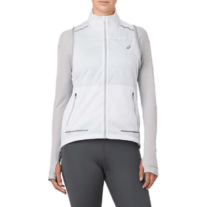 Chaleco Asics Mujer Lite-Show Vest Mid Grey - 020