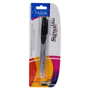 Marcador Signal Duo Negro  Azor