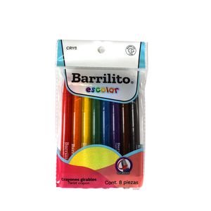 Crayones C/8 Girables Cry8 Barrilito