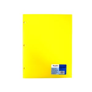 Folder C/Solapa Plastico Cta Amarillo Barrilito