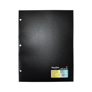 Folder C/Solapa Plastico Cta Negro Barrilito