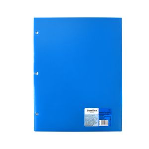 Folder C/Solapa Plastico Cta Azul Barrilito